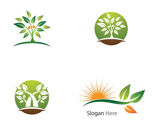 Projekt Ilustracja Logo Ekologii