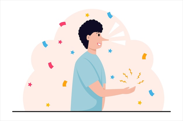 Projekt ilustracji April Fools Flat