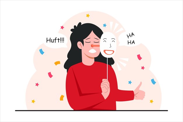 Projekt ilustracji April Fools Flat