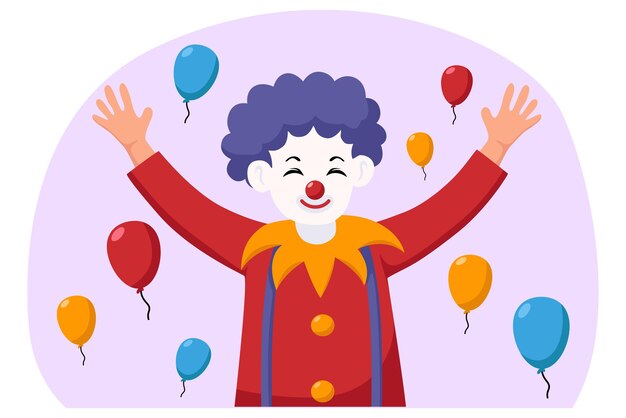 Projekt ilustracji April Fools Flat