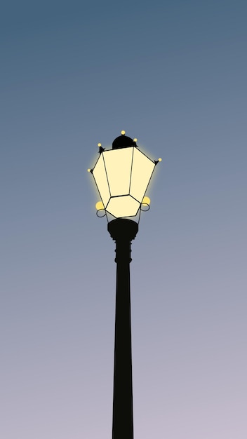 Projekt Ilustracji Lampy świetlnej