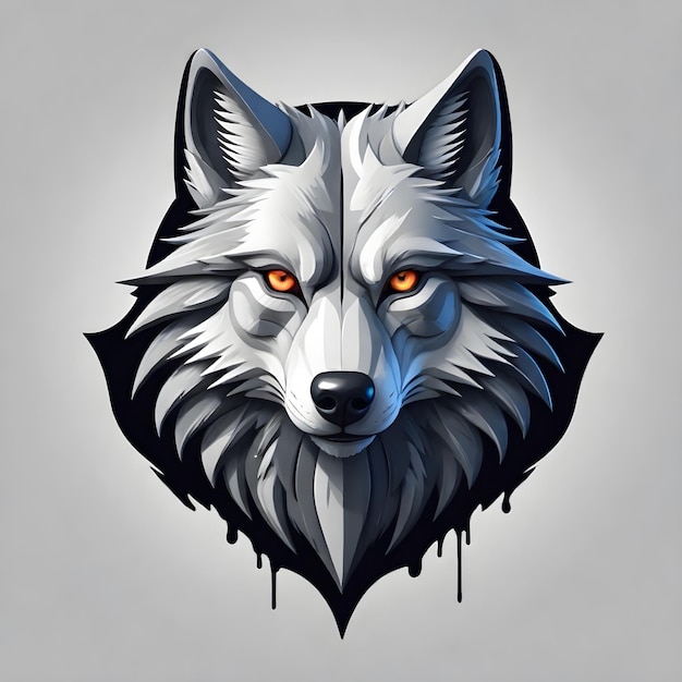 Projekt Ilustracji Wolf 3d Vector Logo