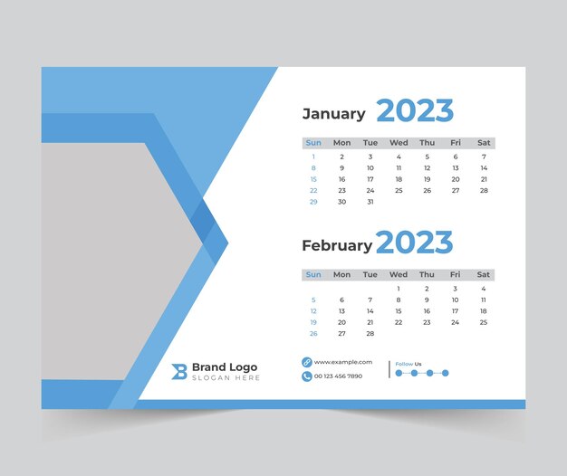 Projekt Kalendarza 2023 Szczęśliwego Nowego Roku