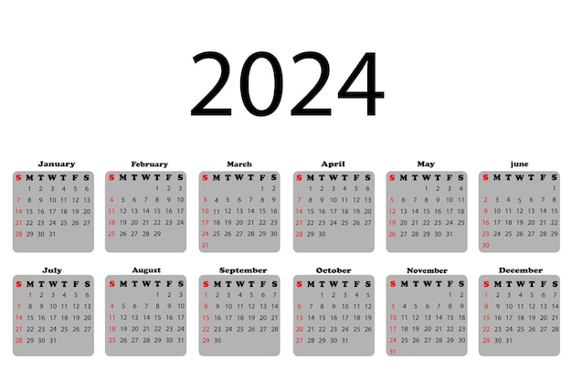 Projekt Kalendarza Na Nowy Rok 2024