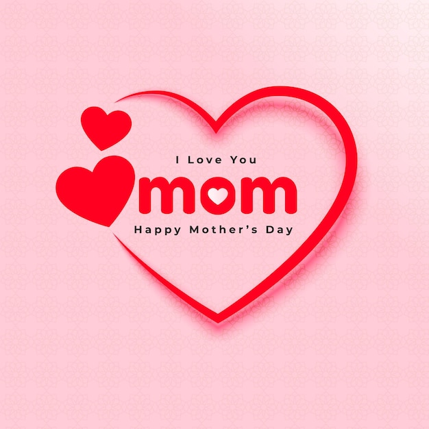 Plik wektorowy projekt kartki z życzeniami szczęśliwej matki