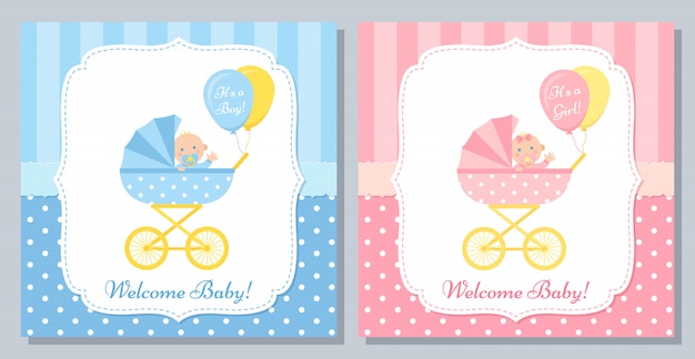 Projekt Karty Baby Shower.