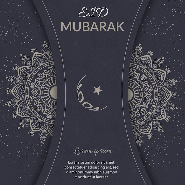 Projekt karty Eid Mubarak