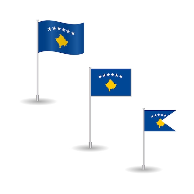 Projekt kolekcji flag Kosowa