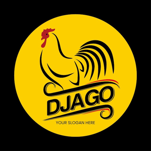 Projekt koncepcji logo kurczaka