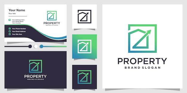 Projekt Koncepcji Logo Własności Elementu Kreatywnego Premium Wektorów