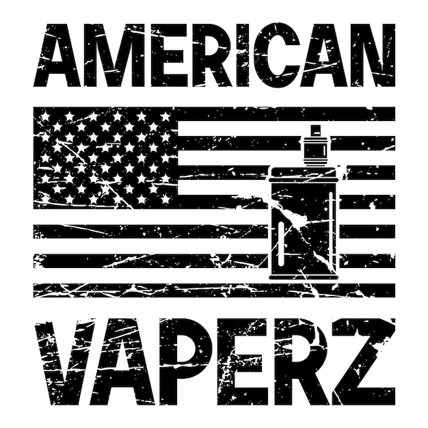 Projekt koszulki American Vaperz Vape svg