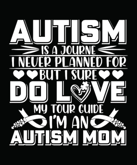 Plik wektorowy projekt koszulki autism vector