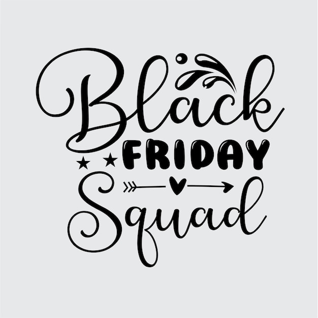 Projekt Koszulki Black Friday Squad