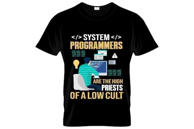Projekt koszulki dla programisty lub projekt plakatu SD lub projekt koszulki dla programisty, cytaty mówią