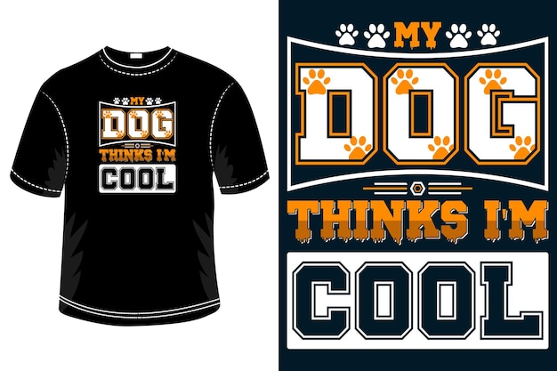 Projekt Koszulki Dla Psa Pies Nowoczesny Projekt Koszulki Typografii