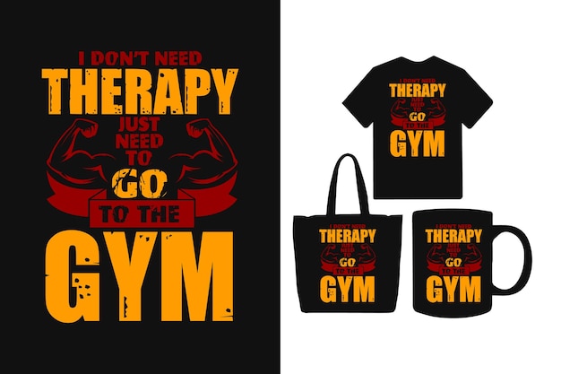 Plik wektorowy projekt koszulki gimnastycznej i fitness best gym fitness t shirt design koszulki gimnastycznej dla mężczyzn i kobiet