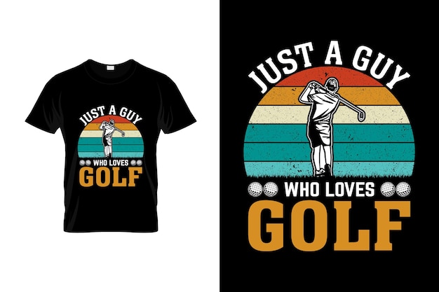 Plik wektorowy projekt koszulki golfowej lub plakat golfowy projekt lub ilustracja golfowa