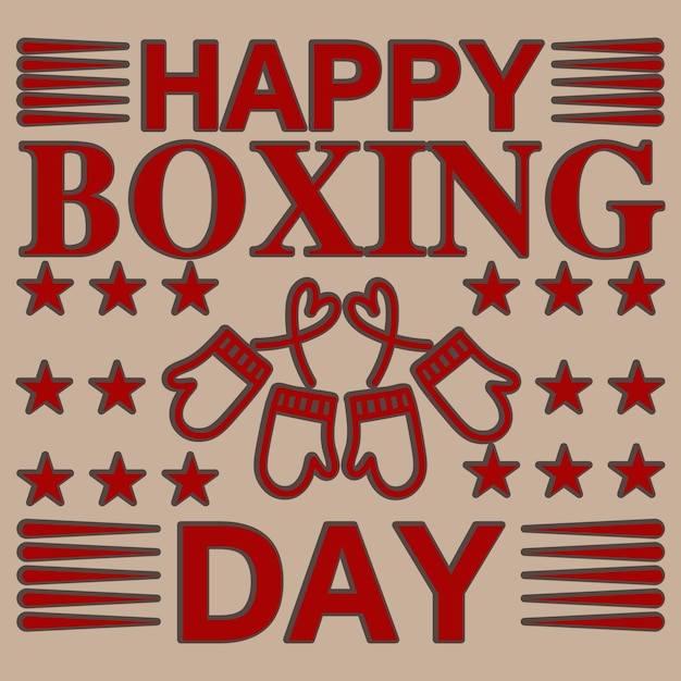 Plik wektorowy projekt koszulki happy boxing day