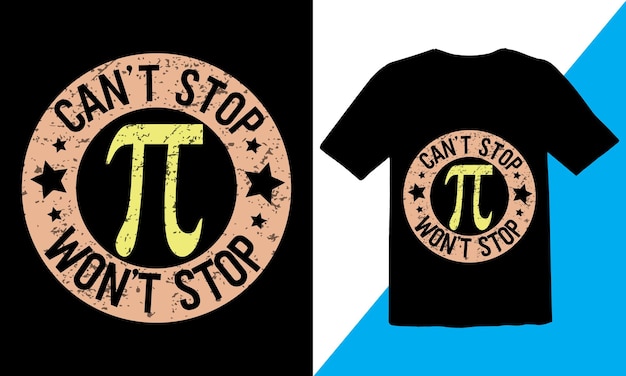 Projekt koszulki Happy Pi Day, dzień Pi 2023, matematyka, projekt typografii na dzień Pi,