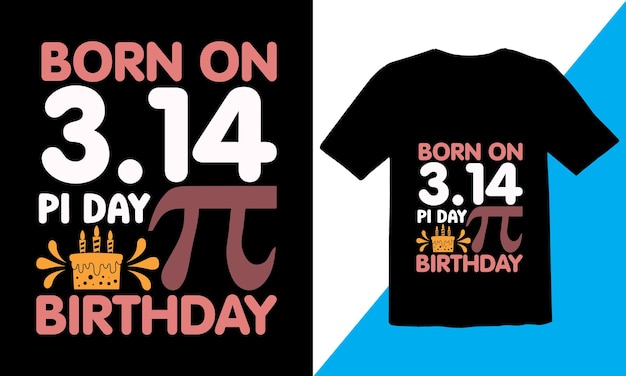 Projekt koszulki Happy Pi Day, dzień Pi 2023, projekt typografii na dzień Pi