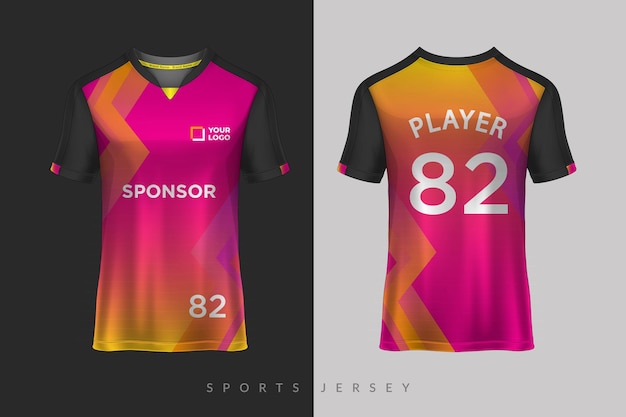projekt koszulki i koszulki sportowej soccer