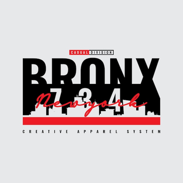 Projekt Koszulki I Odzieży Bronx