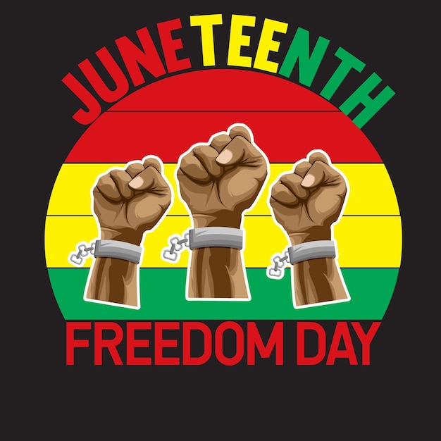 Projekt koszulki Juneteenth