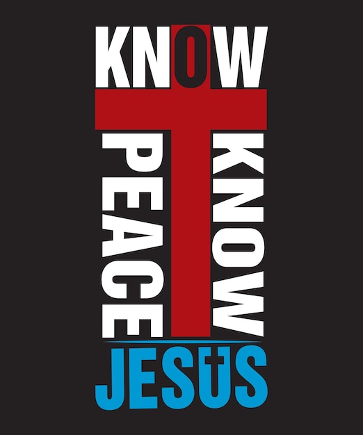 Projekt Koszulki Know Peace Jezus