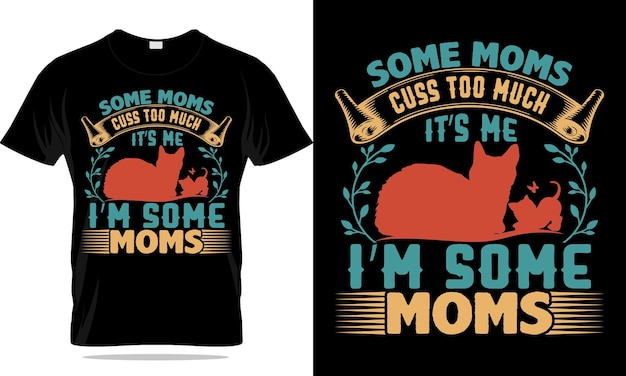 Plik wektorowy projekt koszulki mama. projekt koszulki mama typografia, projekt cytatu na dzień matki.
