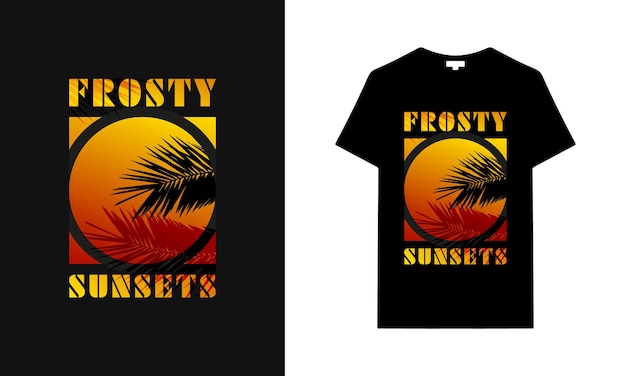 Projekt Koszulki Miami California Hawaii Summer San Diego California Beach Sunset Retro Tshirt
