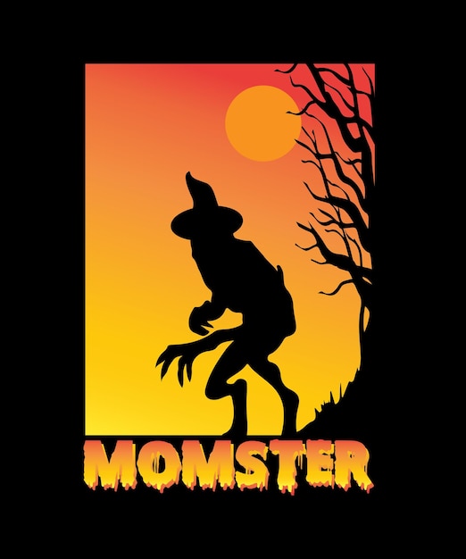 Projekt Koszulki Momster Halloween