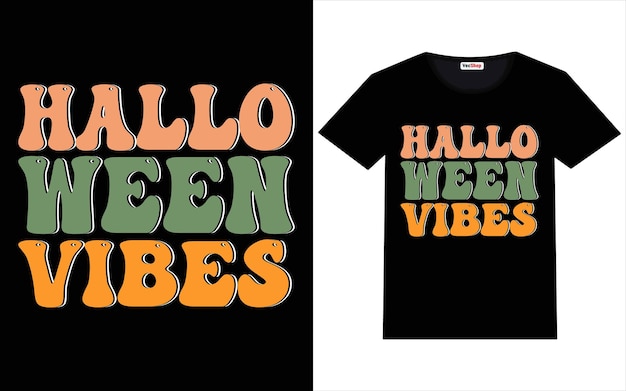 Projekt Koszulki Na Halloween Grafikę Vintage Typografii I Projekt Napisów