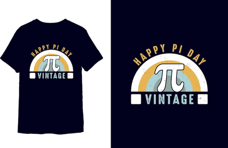 Wektor projekt koszulki pi day