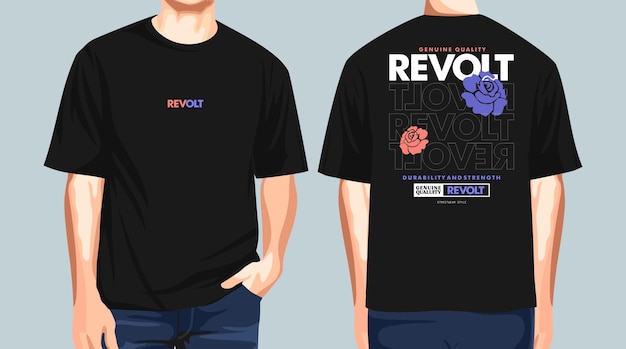 Projekt Koszulki Revolt Streetwear