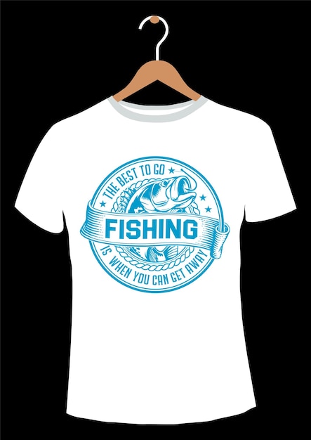 Plik wektorowy projekt koszulki rybackiej