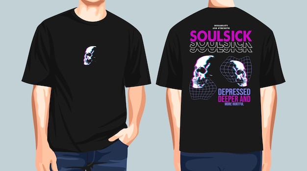 Projekt Koszulki Soulsick Streetwear