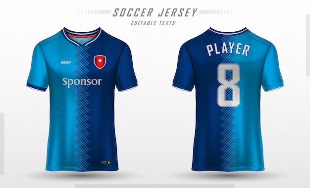Projekt koszulki sportowej koszulki piłkarskiej