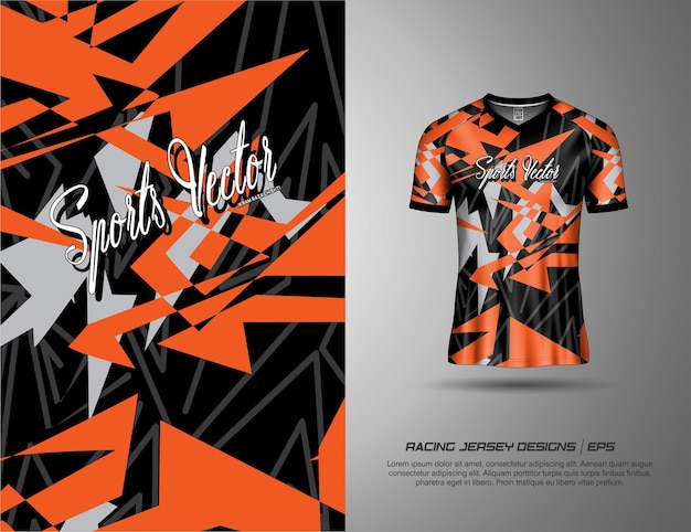 Projekt koszulki sportowej Vector Racing