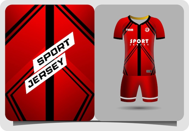 Plik wektorowy projekt koszulki sportowej z jerseyu