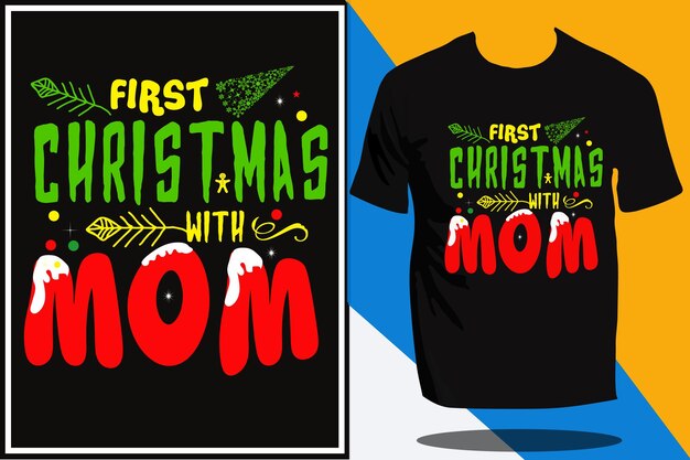 Projekt Koszulki świątecznej Lub Projekt Koszulki świątecznej, Projekt Plakatu świątecznego, Boże Narodzenie