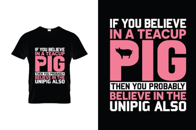 Projekt Koszulki świnia Lub Projekt Plakatu świnia Lub Ilustracja świnia