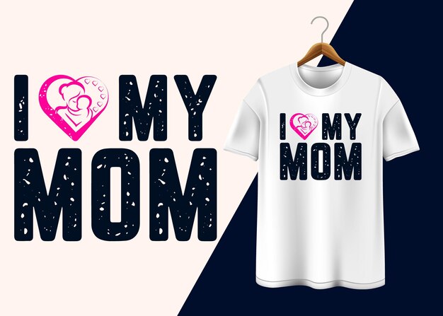 Plik wektorowy projekt koszulki szczęśliwego dnia matki