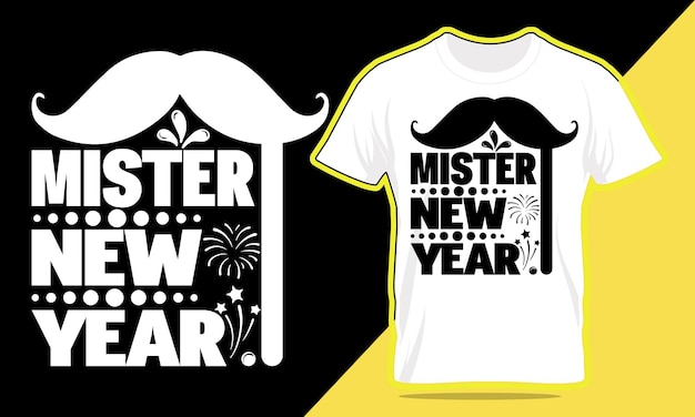 Plik wektorowy projekt koszulki szczęśliwego nowego roku