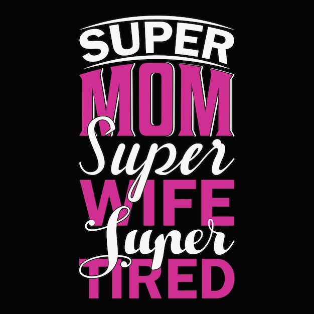 Projekt Koszulki Typografii Dla Mamy