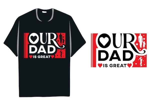 Projekt koszulki wektor dzień ojca