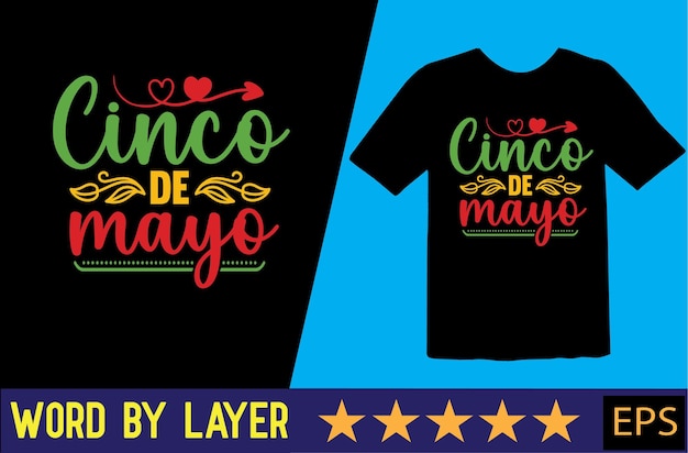 Projekt Koszulki Wektorowej Cinco De Mayo