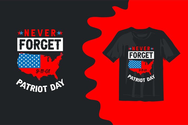 Projekt Koszulki Z Flagą Amerykańską Na Dzień Patriotów