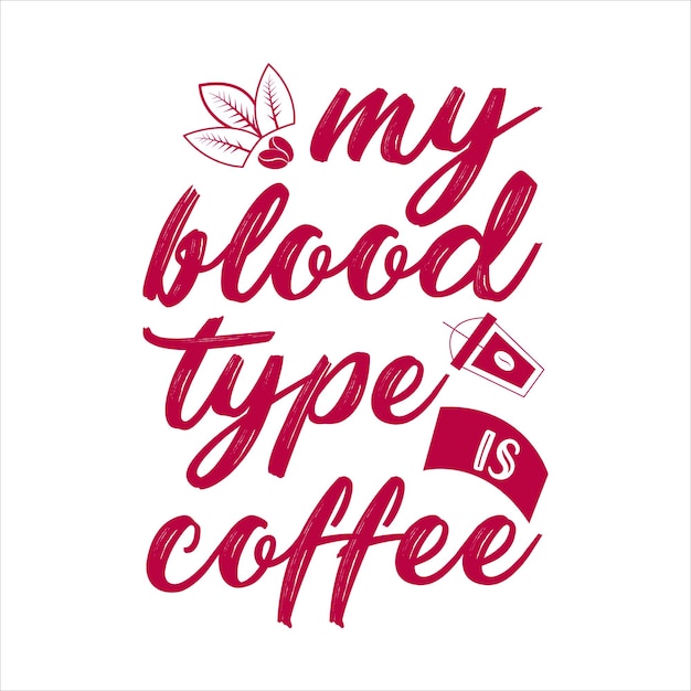 Projekt Koszulki Z Kawą Typografii!