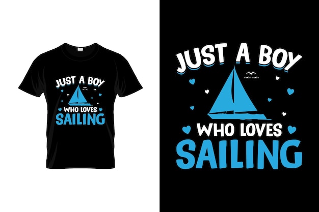 Projekt Koszulki żeglarskiej Lub Projekt Plakatu żeglarskiego Lub Projekt Koszulki żeglarskiej