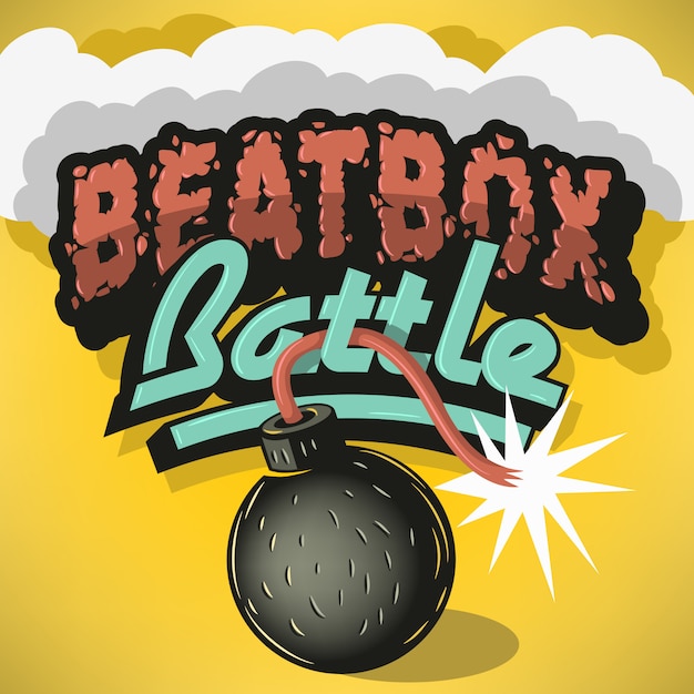 Projekt Leczenia Typu Bitwy Beatbox. Napis Do Nagłówka,